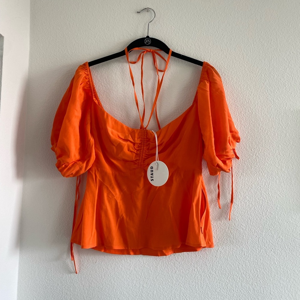 Staud Orange Top